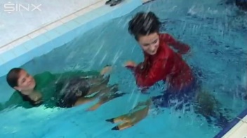 Pool Fun For Satin Clad Babes Screencap 34 on www.sinx.com