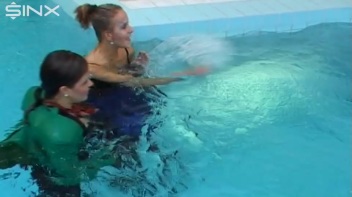 Pool Fun For Satin Clad Babes Screencap 53 on www.sinx.com
