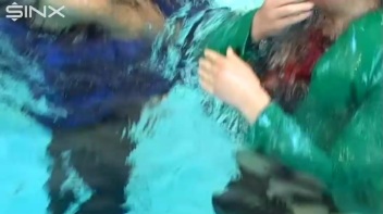 Pool Fun For Satin Clad Babes Screencap 61 on www.sinx.com