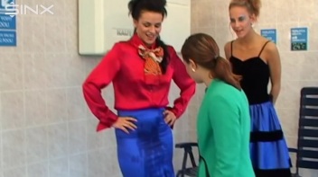 Pool Fun For Satin Clad Babes Screencap 8 on www.sinx.com