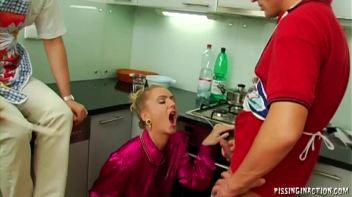 Boiling Up Some Piss Heat In The Kitchen Screencap 10 on www.sinx.com