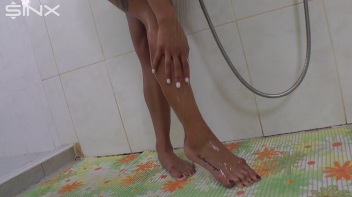 Tattooed Babe Takes Fully Clothed Shower Screencap 18 on www.sinx.com