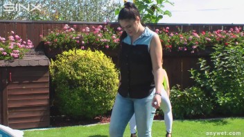 Cute Babes Get Soaked During Exercise - Cam 1 Screencap 13 on www.sinx.com