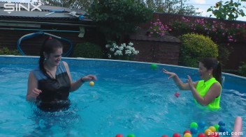 Cute Babes Get Soaked During Exercise - Cam 1 Screencap 27 on www.sinx.com