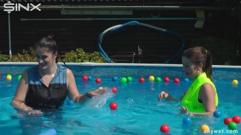 Cute Babes Get Soaked During Exercise - Cam 1 Screencap 28 on www.sinx.com