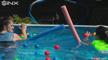 Cute Babes Get Soaked During Exercise - Cam 1 Screencap 29 on www.sinx.com