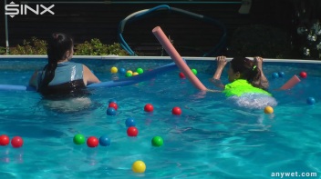 Cute Babes Get Soaked During Exercise - Cam 1 Screencap 30 on www.sinx.com