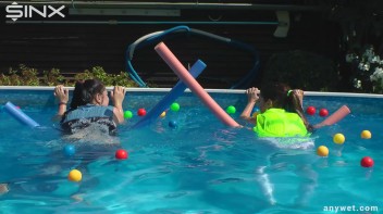 Cute Babes Get Soaked During Exercise - Cam 1 Screencap 31 on www.sinx.com