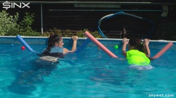 Cute Babes Get Soaked During Exercise - Cam 1 Screencap 34 on www.sinx.com