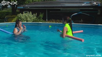 Cute Babes Get Soaked During Exercise - Cam 1 Screencap 35 on www.sinx.com