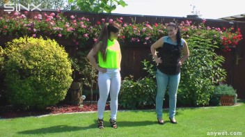 Cute Babes Get Soaked During Exercise - Cam 1 Screencap 6 on www.sinx.com