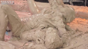 Messy Wrestling: Two Splat-Tastic Battles Leave The Audience Ravaged By Mud! Screencap 86 on www.sinx.com