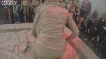 Messy Wrestling: Two Splat-Tastic Battles Leave The Audience Ravaged By Mud! Screencap 9 on www.sinx.com