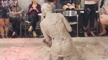 Messy Wrestling: Two Splat-Tastic Battles Leave The Audience Ravaged By Mud! Screencap 91 on www.sinx.com