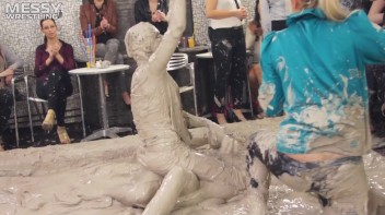 Messy Wrestling: Two Splat-Tastic Battles Leave The Audience Ravaged By Mud! Screencap 92 on www.sinx.com