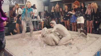 Messy Wrestling: Two Splat-Tastic Battles Leave The Audience Ravaged By Mud! Screencap 12 on www.sinx.com