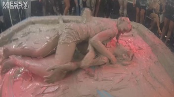 Messy Wrestling: Two Splat-Tastic Battles Leave The Audience Ravaged By Mud! Screencap 24 on www.sinx.com