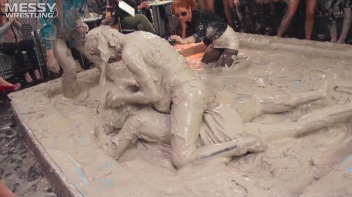 Messy Wrestling: Two Splat-Tastic Battles Leave The Audience Ravaged By Mud! Screencap 30 on www.sinx.com