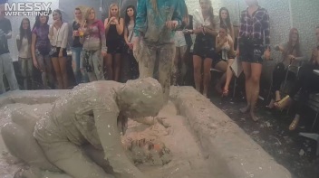 Messy Wrestling: Two Splat-Tastic Battles Leave The Audience Ravaged By Mud! Screencap 33 on www.sinx.com