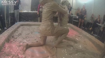 Messy Wrestling: Two Splat-Tastic Battles Leave The Audience Ravaged By Mud! Screencap 46 on www.sinx.com
