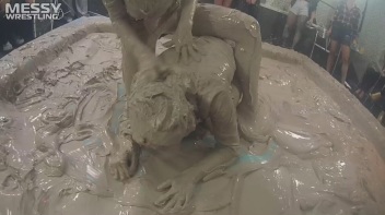 Messy Wrestling: Two Splat-Tastic Battles Leave The Audience Ravaged By Mud! Screencap 47 on www.sinx.com