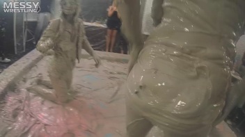 Messy Wrestling: Two Splat-Tastic Battles Leave The Audience Ravaged By Mud! Screencap 56 on www.sinx.com