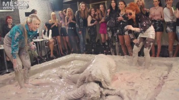 Messy Wrestling: Two Splat-Tastic Battles Leave The Audience Ravaged By Mud! Screencap 64 on www.sinx.com