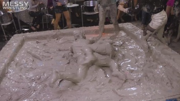 Messy Wrestling: Two Splat-Tastic Battles Leave The Audience Ravaged By Mud! Screencap 66 on www.sinx.com