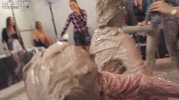 Messy Wrestling: Two Splat-Tastic Battles Leave The Audience Ravaged By Mud! Screencap 67 on www.sinx.com