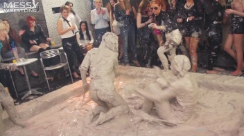 Messy Wrestling: Two Splat-Tastic Battles Leave The Audience Ravaged By Mud! Screencap 82 on www.sinx.com