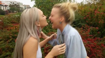 Drink Swapping Blondes Get Wet And Messy Screencap 17 on www.sinx.com