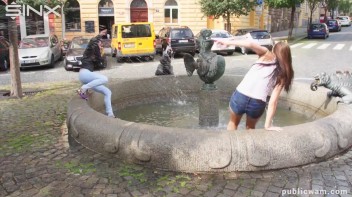 Long Haired Cuties Outdoor Wet And Messy Fun - Cam 2 Screencap 18 on www.sinx.com