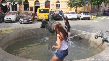 Long Haired Cuties Outdoor Wet And Messy Fun - Cam 2 Screencap 19 on www.sinx.com