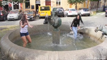 Long Haired Cuties Outdoor Wet And Messy Fun - Cam 2 Screencap 21 on www.sinx.com