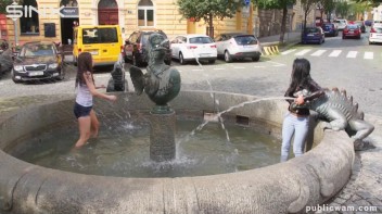 Long Haired Cuties Outdoor Wet And Messy Fun - Cam 2 Screencap 22 on www.sinx.com