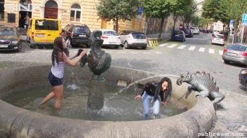 Long Haired Cuties Outdoor Wet And Messy Fun - Cam 2 Screencap 23 on www.sinx.com