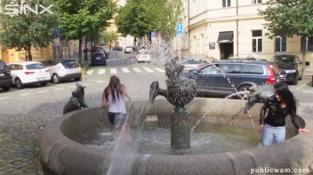 Long Haired Cuties Outdoor Wet And Messy Fun - Cam 2 Screencap 24 on www.sinx.com
