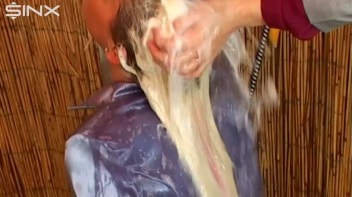 Pretty Blonde Is Soaked While Getting Hair Washed Screencap 17 on www.sinx.com