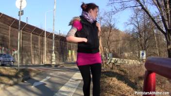 Roadside Piss and Pussy Play Screencap 2 on www.sinx.com