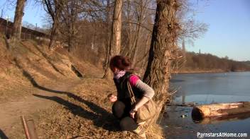 Roadside Piss and Pussy Play Screencap 34 on www.sinx.com