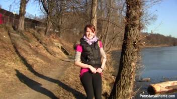 Roadside Piss and Pussy Play Screencap 5 on www.sinx.com