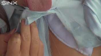 Brunette Licks Cum From Her Ripped Clothes Screencap 39 on www.sinx.com