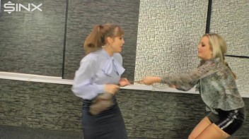 Catfighting And Clothes Ripping Colleagues Screencap 14 on www.sinx.com