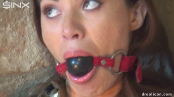 Clothed Humiliated Hottie Drools Over Ball Gag Screencap 1 on www.sinx.com