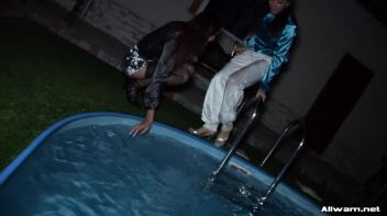 Nighttime Lesbo Dip In The Pool Screencap 13 on www.sinx.com