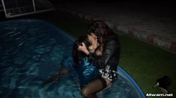 Nighttime Lesbo Dip In The Pool Screencap 48 on www.sinx.com