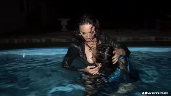 Nighttime Lesbo Dip In The Pool Screencap 54 on www.sinx.com