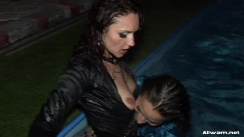 Nighttime Lesbo Dip In The Pool Screencap 56 on www.sinx.com