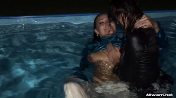Nighttime Lesbo Dip In The Pool Screencap 71 on www.sinx.com