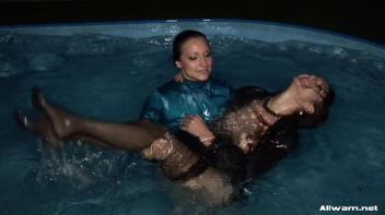 Nighttime Lesbo Dip In The Pool Screencap 73 on www.sinx.com